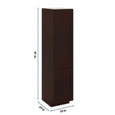 J&K Java Coffee S1 Vanity Linen 18" W x 81" H x 24" D