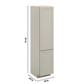 J&K Pebble B6 Vanity Linen 18" W x 81" H x 24" D