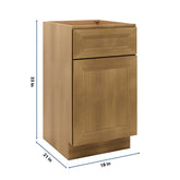 J&K Butterscotch B8 Vanity Base Door/Drawer 18" W x 33" H x 21" D
