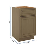 J&K Hazel H8 Vanity Base Door/Drawer 18" W x 33" H x 21" D