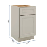 J&K Pebble B6 Vanity Base Door/Drawer 18" W x 33" H x 21" D
