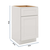 J&K Pure B5 Vanity Base Door/Drawer 18" W x 33" H x 21" D