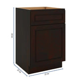 J&K Espresso K8 Vanity Base Door/Drawer 21" W x 33" H x 21" D