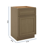 J&K Hazel H8 Vanity Base Door/Drawer 21" W x 33" H x 21" D