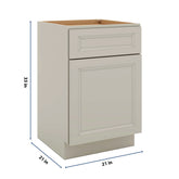 J&K Pebble B6 Vanity Base Door/Drawer 21" W x 33" H x 21" D