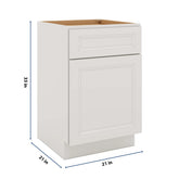J&K Pure B5 Vanity Base Door/Drawer 21" W x 33" H x 21" D