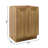 J&K Butterscotch B8 Vanity Base FHD 24" W x 33" H x 21" D