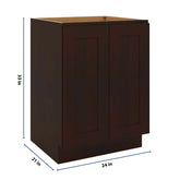 J&K Java Coffee S1 Vanity Base FHD 24" W x 33" H x 21" D