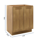 J&K Butterscotch B8 Vanity Base FHD 27" W x 33" H x 21" D