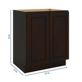 J&K Espresso K8 Vanity Base FHD 27" W x 33" H x 21" D