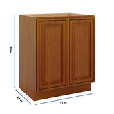 J&K Mocha Glazed K10 Vanity Base FHD 27" W x 33" H x 21" D