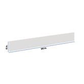 Modernform Cabinet White Shaker 6" W X 96" H Bottom Molding