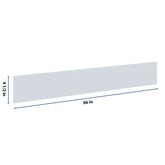 J&K White Shaker S8 96" W Toe Kick