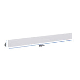 Modernform Cabinet Matte White 96" W X 4" H X 1/4" D Toekick