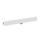 Modernform Cabinet White Shaker 96" W X 4" H X 1/4" D Toekick