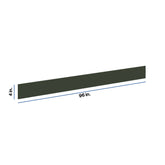 Modernform Cabinet Slim Sage Green 96" W X 4" H X 1/4" D Toekick