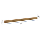 J&K Butterscotch B8 96" W Traditional Light Rail Molding