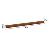 J&K Mocha Glazed K10 96" W Traditional Light Rail Molding