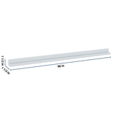 J&K White Shaker S8 96" W Traditional Light Rail Molding
