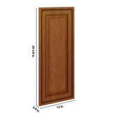 J&K Mocha Glazed K10 Vanity Drawer Front 12" W x 28 1/2" H x 3/4" D
