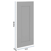 J&K Castle Grey S5 Vanity Drawer Front 12" W x 28 1/2" H x 3/4" D