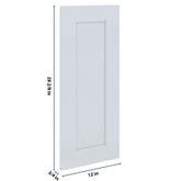 J&K White Shaker S8 Vanity Drawer Front 12" W x 28 1/2" H x 3/4" D