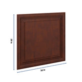 J&K Mahogany J5 Vanity Drawer Front A 30" W x 28 1/2" H
