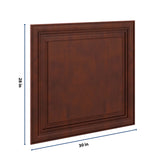 J&K Mahogany J5 Vanity Drawer Front B 30" W x 28 1/2" H