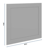 J&K Castle Grey S5 Vanity Drawer Front B 30" W x 28 1/2" H