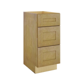 Modernform Cabinet Natural Shaker 15" W X 34 1/2" H X 21" D Vanity Base with 3 Drawers