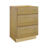 Modernform Cabinet Natural Shaker 24" W X 34 1/2" H X 21" D Vanity Base with 3 Drawers
