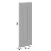 J&K Castle Grey S5 Vanity Drawer Front 09" W x 28 1/2" H