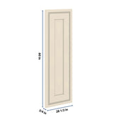J&K Pearl Glazed H9 Vanity Drawer Front 09" W x 28 1/2" H