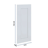 J&K White Shaker S8 Vanity Drawer Front 12" W x 28 1/2" H