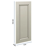 J&K Pebble B6 Vanity Drawer Front 12" W x 28 1/2" H