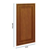 J&K Mocha Glazed K10 Vanity Drawer Front 15" W x 28 1/2" H
