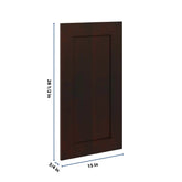 J&K Java Coffee S1 Vanity Drawer Front 15" W x 28 1/2" H