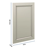 J&K Pebble B6 Vanity Drawer Front 18" W x 28 1/2" H