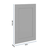 J&K Castle Grey S5 Vanity Drawer Front 18" W x 28 1/2" H