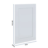 J&K White Shaker S8 Vanity Drawer Front 18" W x 28 1/2" H