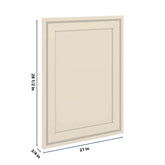 J&K Pearl Glazed H9 Vanity Drawer Front 21" W x 28 1/2" H