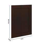 J&K Java Coffee S1 Vanity Drawer Front 21" W x 28 1/2" H
