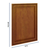 J&K Mocha Glazed K10 Vanity Drawer Front 21" W x 28 1/2" H