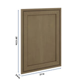 J&K Hazel H8 Vanity Drawer Front 21" W x 28 1/2" H