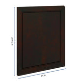 J&K Espresso K8 Vanity Drawer Front 24" W x 28 1/2" H