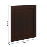J&K Java Coffee S1 Vanity Drawer Front 24" W x 28 1/2" H
