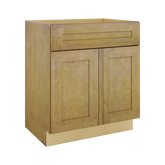 Modernform Cabinet Natural Shaker 30" W X 34 1/2" H X 21" D Sink Base 2 Doors/1 False Front