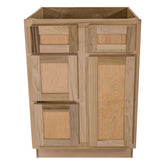 24 in. Sink and Drawer Base Vanity Bathroom Cabinet in Unfinished Poplar | Shaker Style