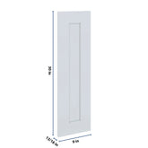 J&K White Shaker S8 Dummy Door Panel 09" W x 30" H
