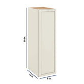 Modernform Cabinet Slim Dove White 09" W X 30" H X 12" D Single Door Wall Cabinet